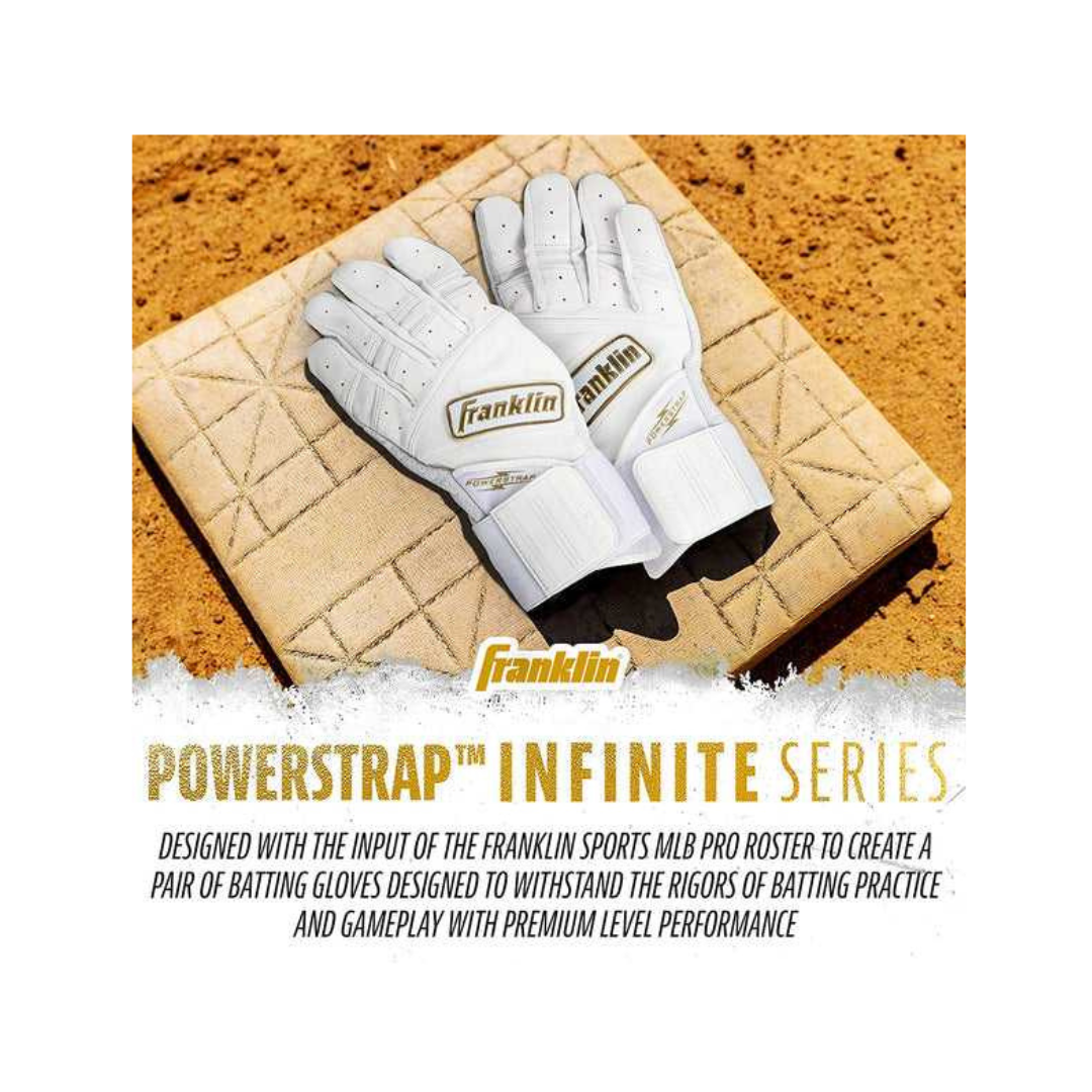 Franklin Sports Powerstrap Infinite Series (White/Gold) - Deportes Salvador Colom