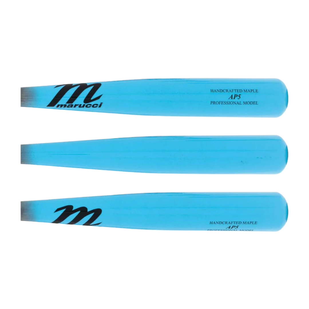Image of Marucci AP5 Pro Maple Bat (Carolina Blue/ Brown)