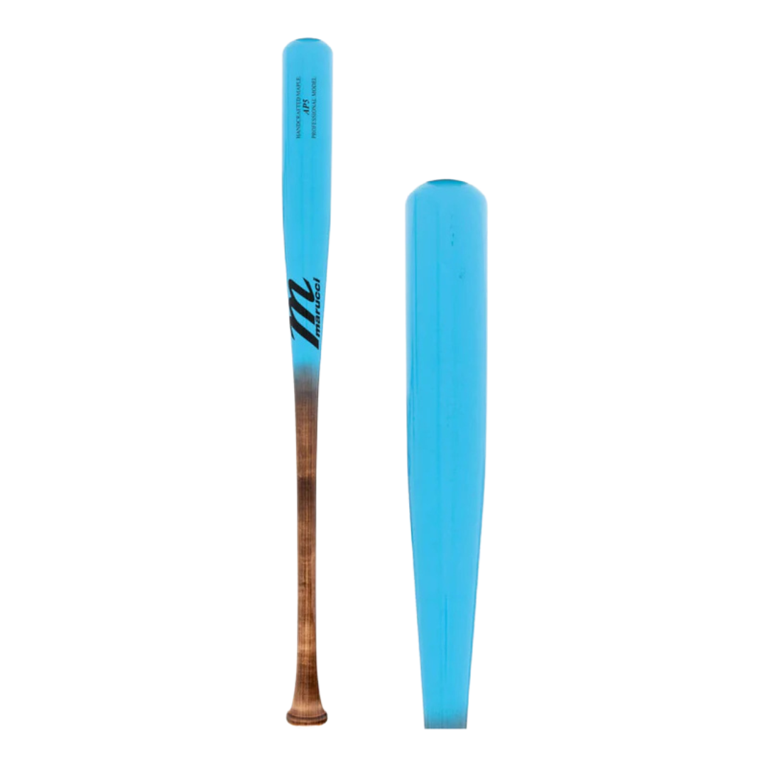 Image of Marucci AP5 Pro Maple Bat (Carolina Blue/ Brown)