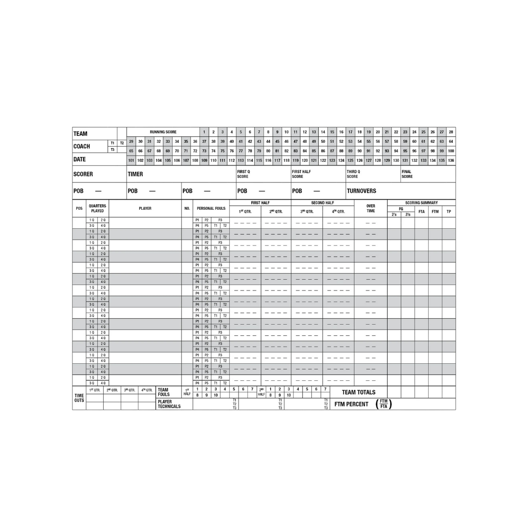Image of Champion Sports Basketball Scorebook - Deportes Salvador Colom