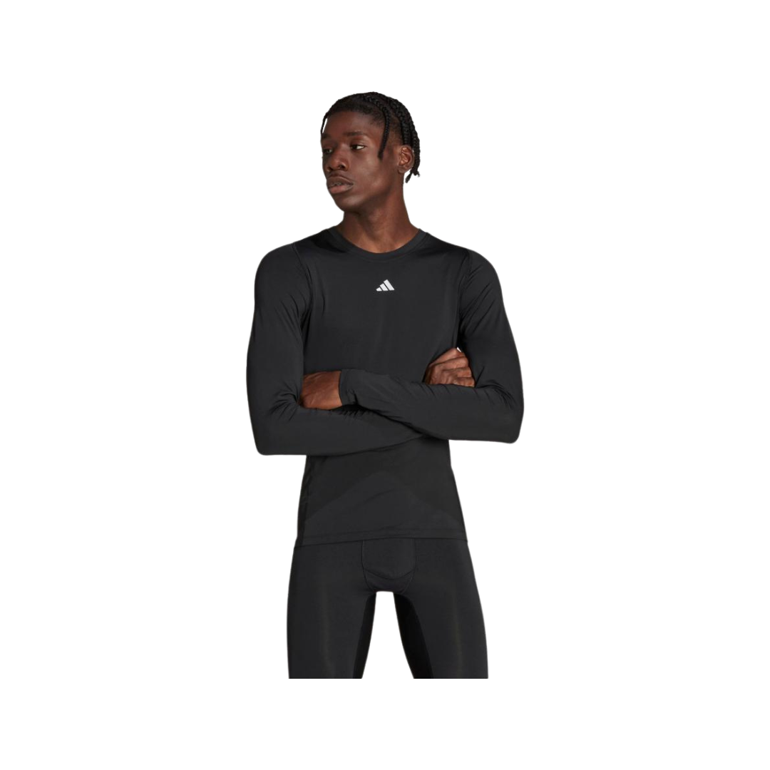 Adidas Adult Compression Long Sleeve Shirt (Black) - Deportes Salvador Colom