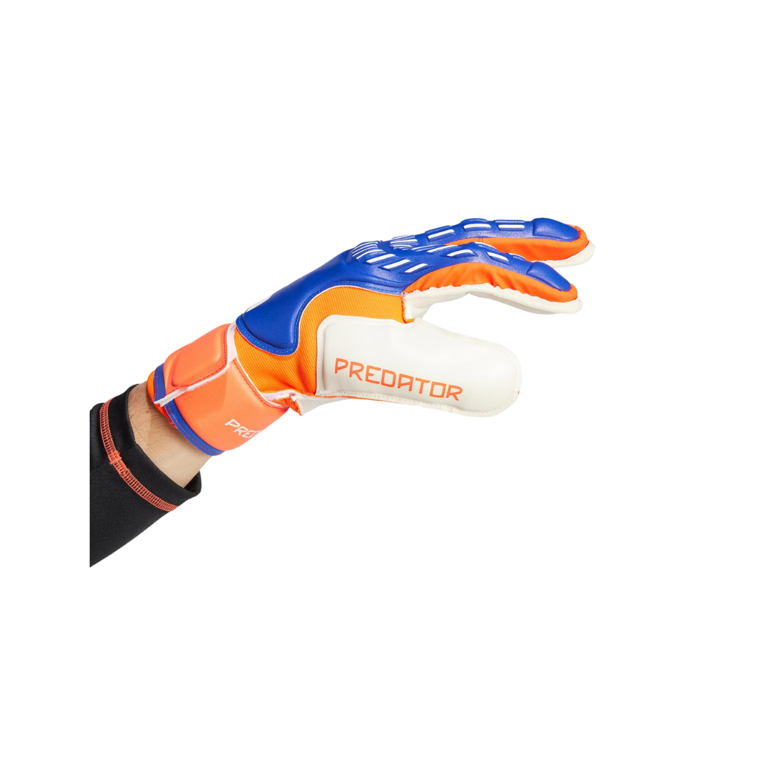 Adidas Youth Predator Goalie Gloves Fingersave (Royal/Orange) - Deportes Salvador Colom