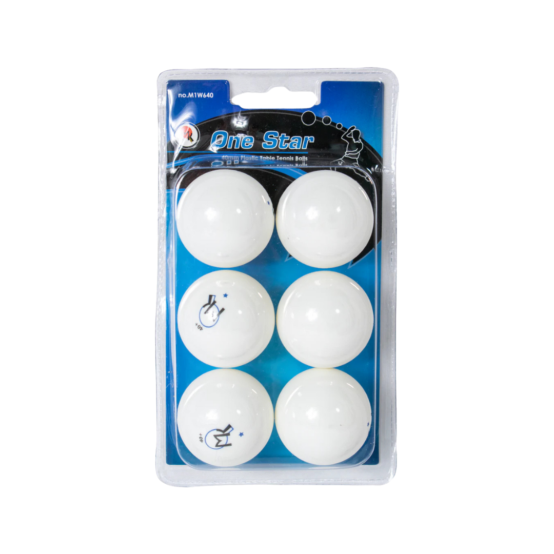 Martin Kilpatrick 1 Star Table Tennis Balls 6 Pk - Deportes Salvador Colom