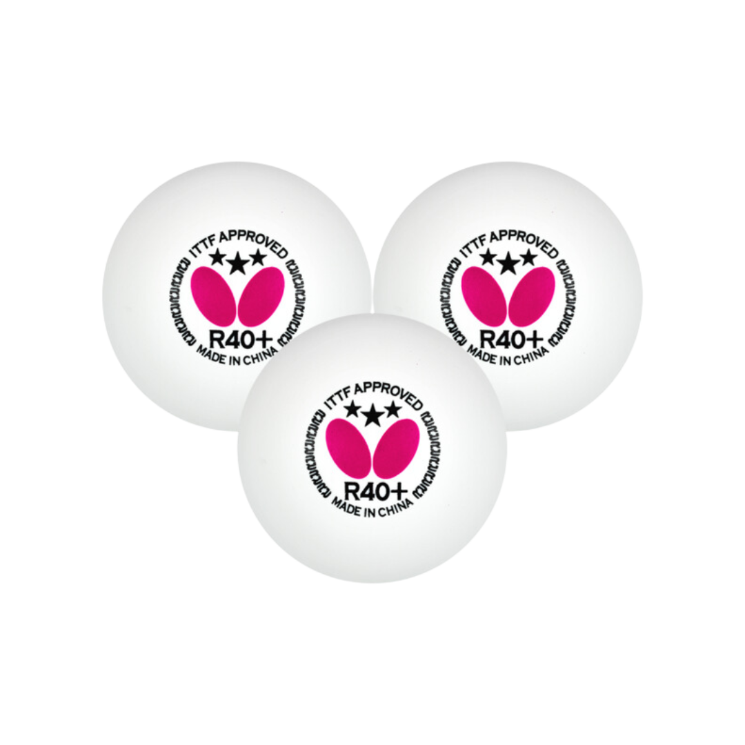 Image of Butterfly 3 Star R40+ T.T. Ball 3 Pk - Deportes Salvador Colom