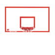 Bison Basketball Steel Backboard 42" x 72" - Deportes Salvador Colom