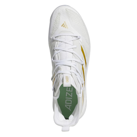 Adidas Adizero Afterburner 9 Mid Turf Men (White/Gold) - Deportes Salvador Colom