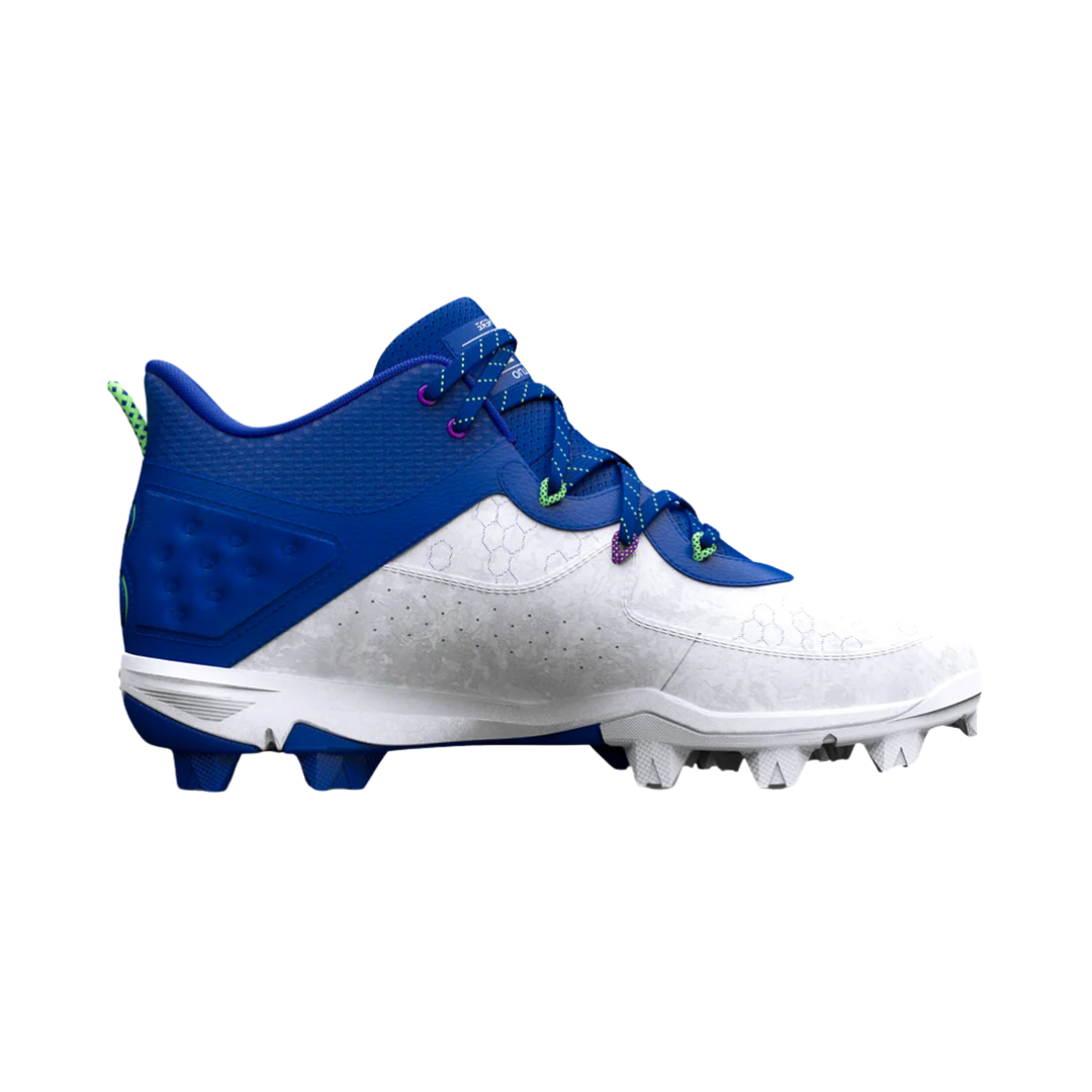 Image of Under Armour Harper 8 Mid Rubber Cleats (Royal) - Deportes Salvador Colom