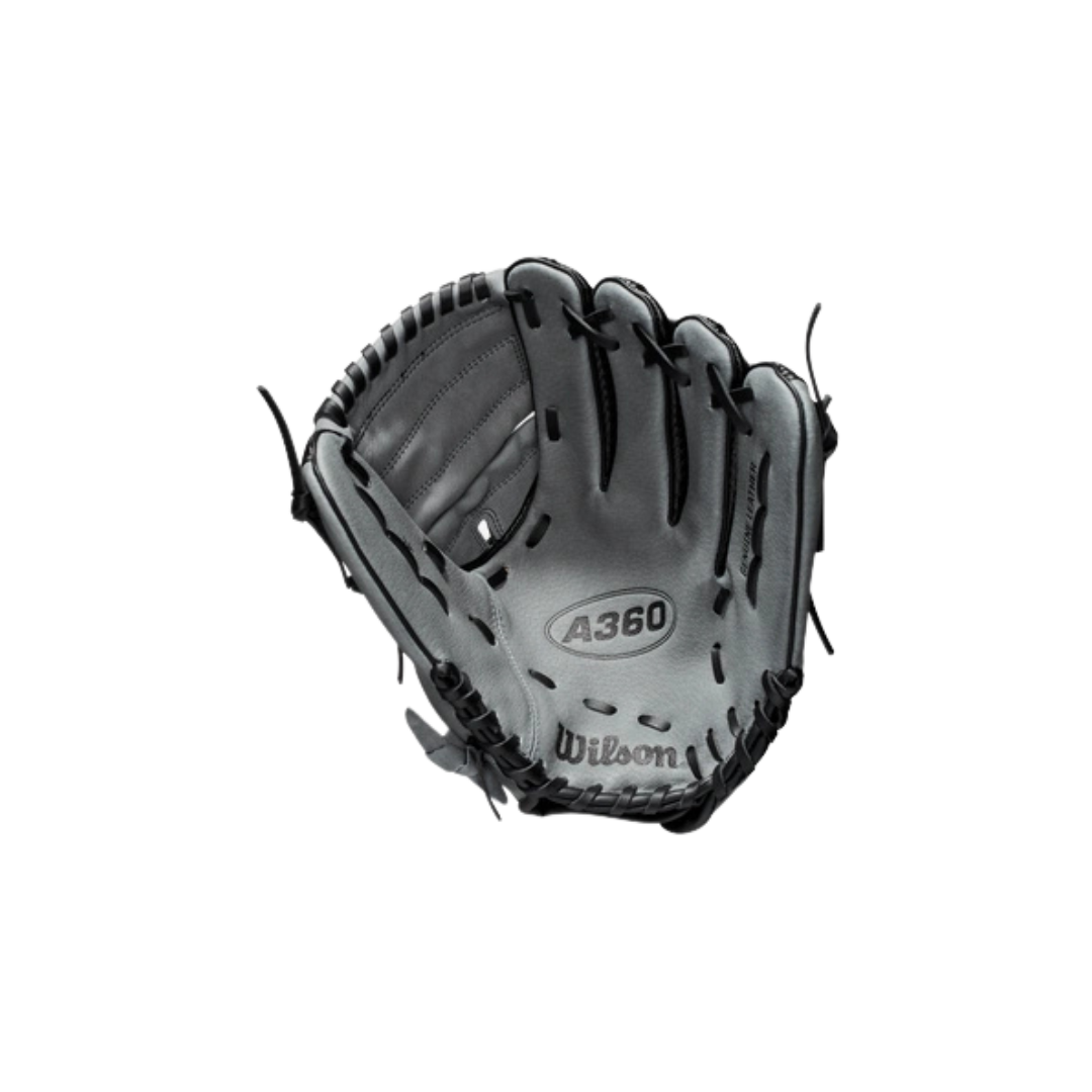 Image of Wilson A360 Baseball Glove RH (Black/Grey) 12'' - Deportes Salvador Colom