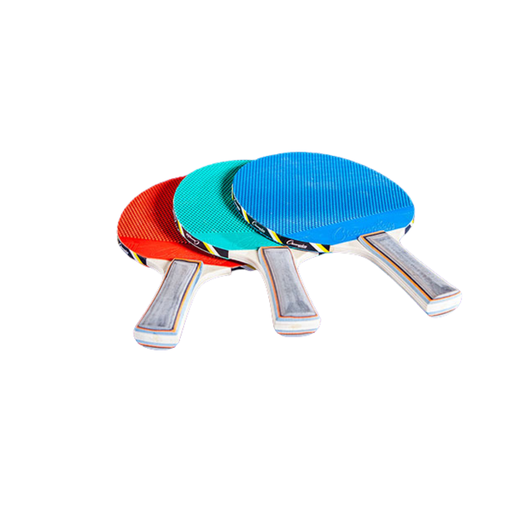 Champion Sports 5 Ply Pips Out Hard Rubber T.T Tennis Racket - Deportes Salvador Colom