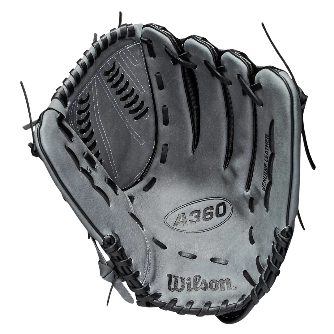 Image of Wilson A360 Slowpitch Softball Glove RH (Black/Grey) 13'' - Deportes Salvador Colom
