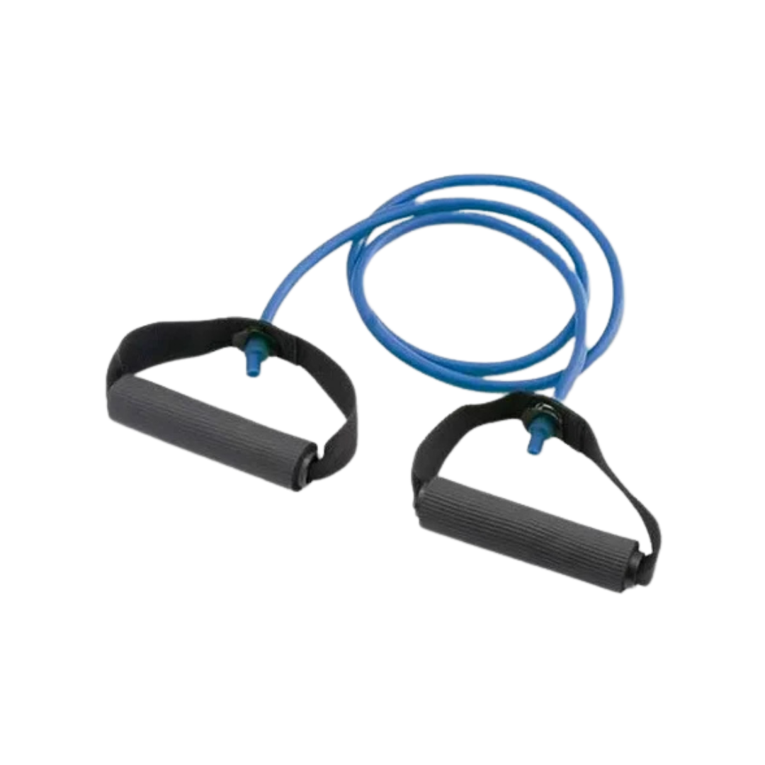 CanDo Heavy Exercise Band with Handles Blue 48'' - Deportes Salvador Colom