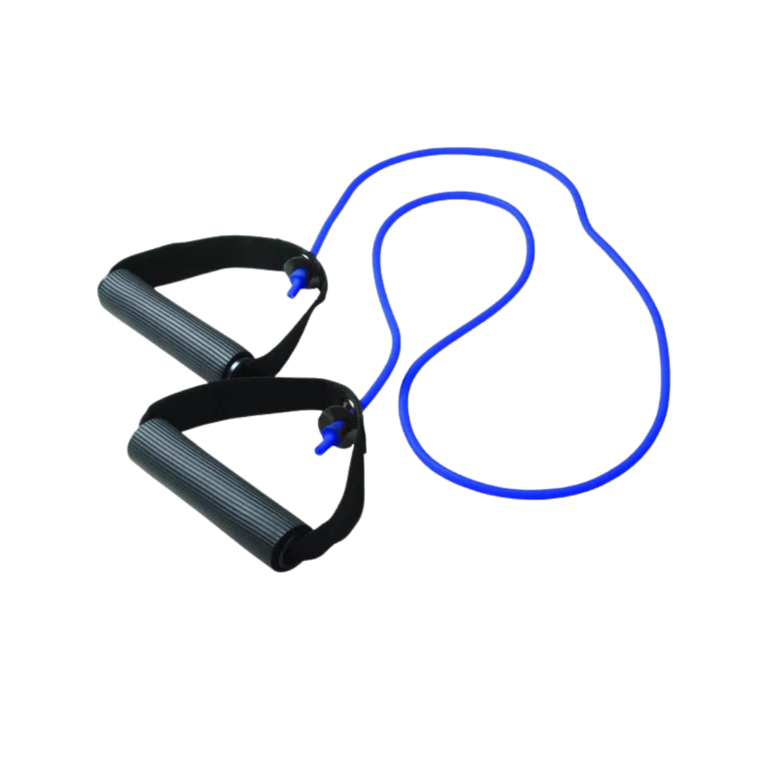 Image of CanDo Heavy Exercise Band with Handles Blue 48'' - Deportes Salvador Colom