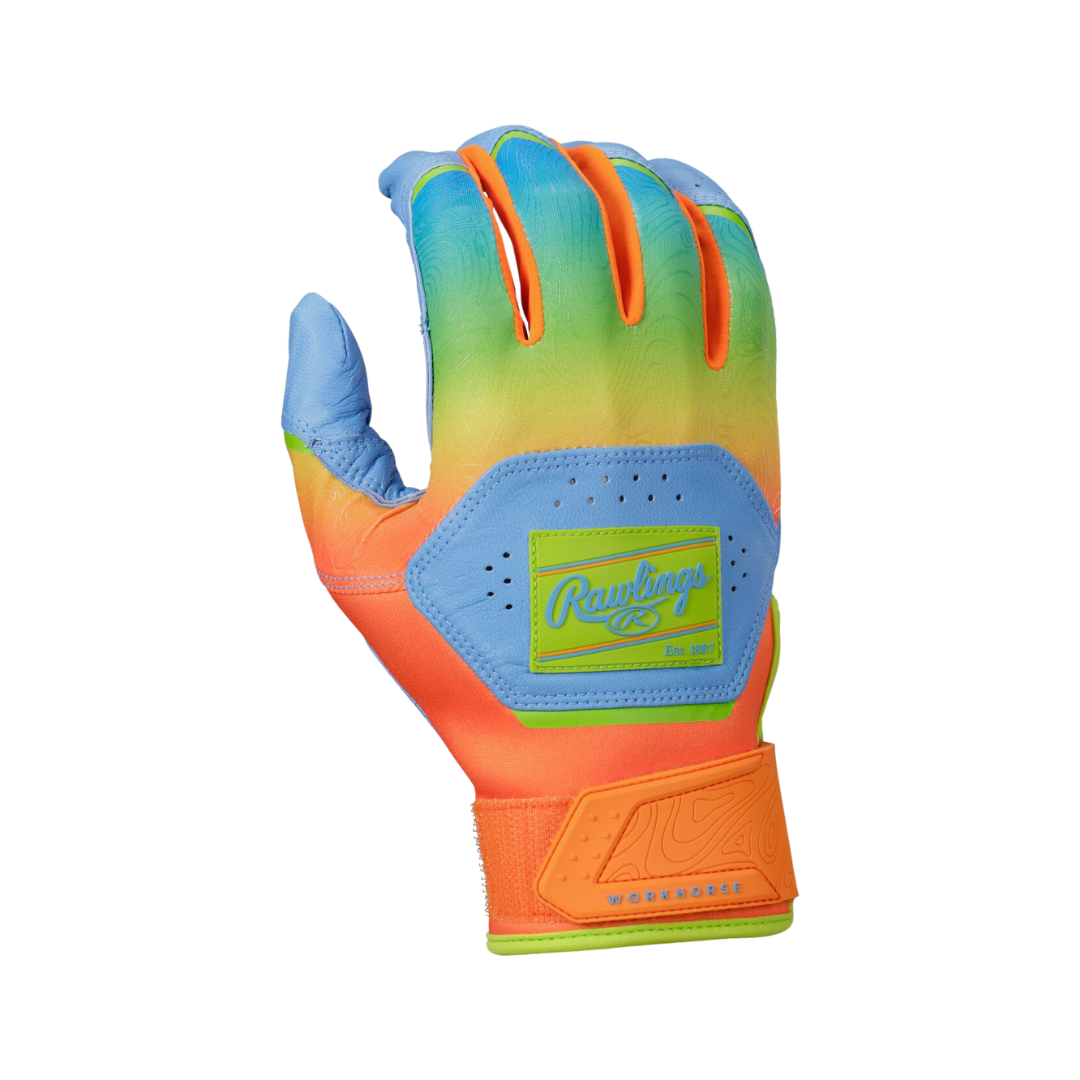 Image of Rawlings Youth Workhorse Funburst Batting Gloves
