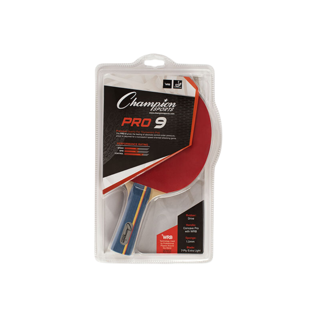 Champion Sports 7 Ply Pips In Rubber Face Table Tennis Paddle