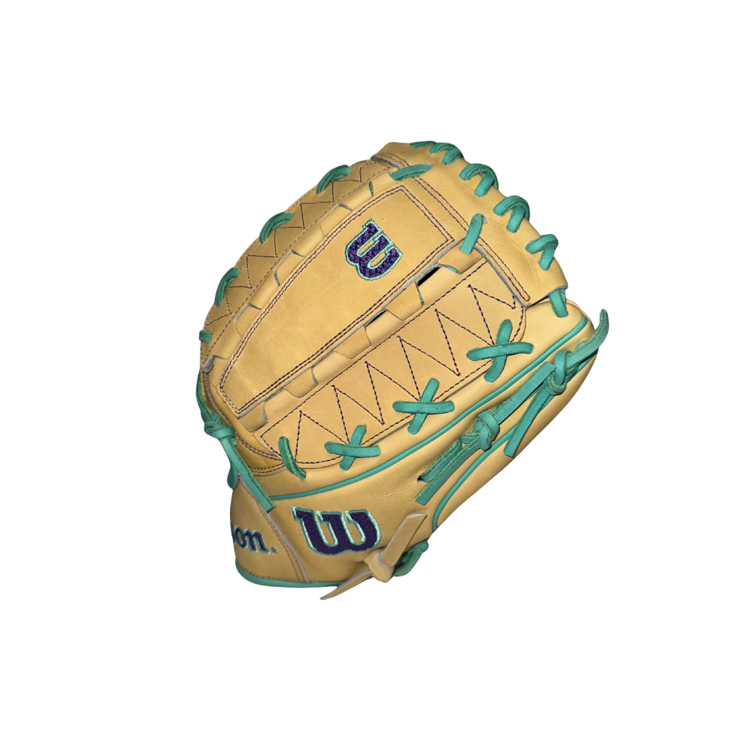 Wilson A2000 DH12 Pitcher Glove 12" 2026 (Blonde/Teal/Purple)