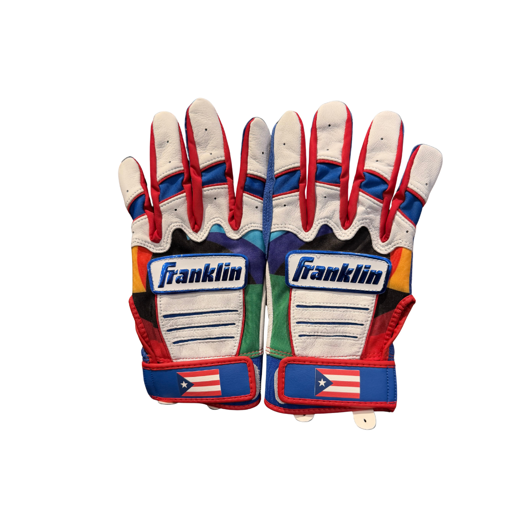 Image of Franklin CFX ''WBC'' PR Batting Gloves Adults (Red/White/Blue)