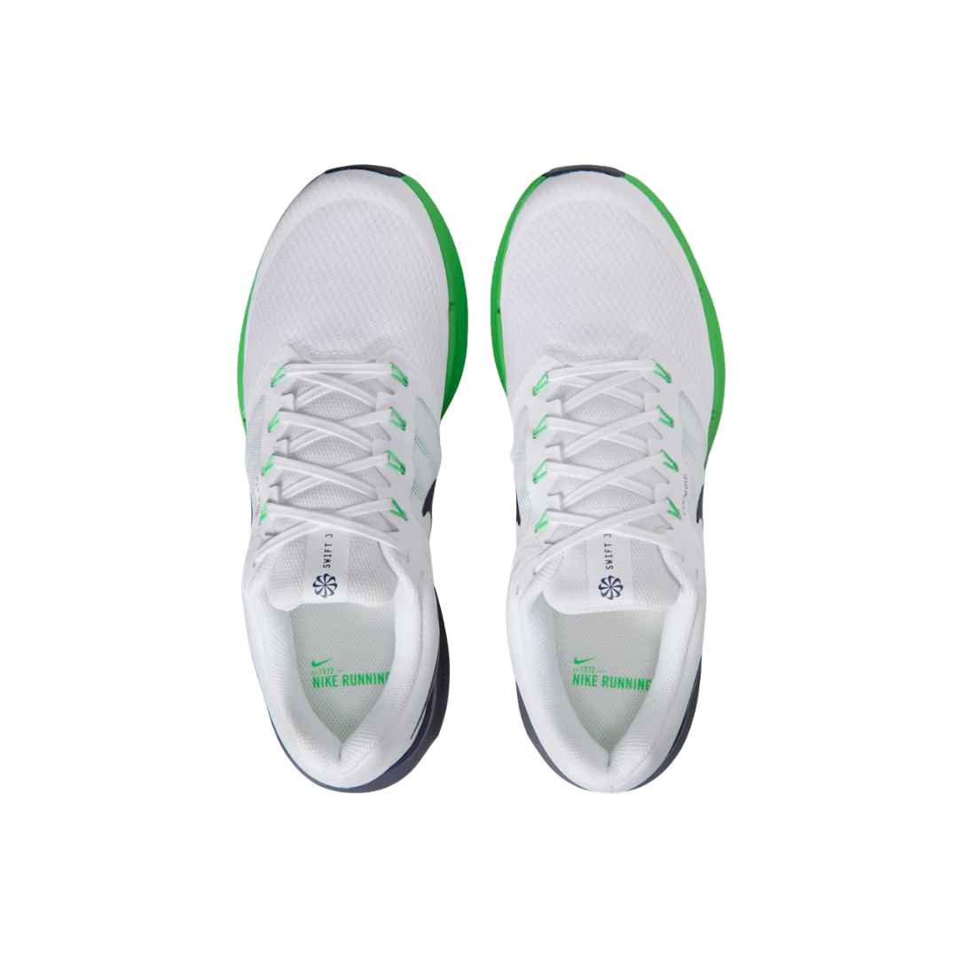 Image of Nike Men's Run Swift 3 (White/ Green)