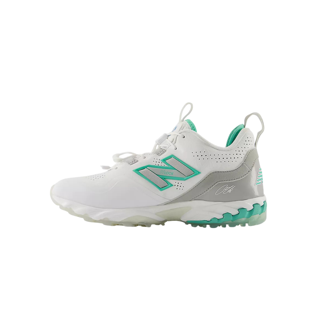 New Balance Adults FuelCell Lindor 3 Off-Field Turf (White/ Teal)