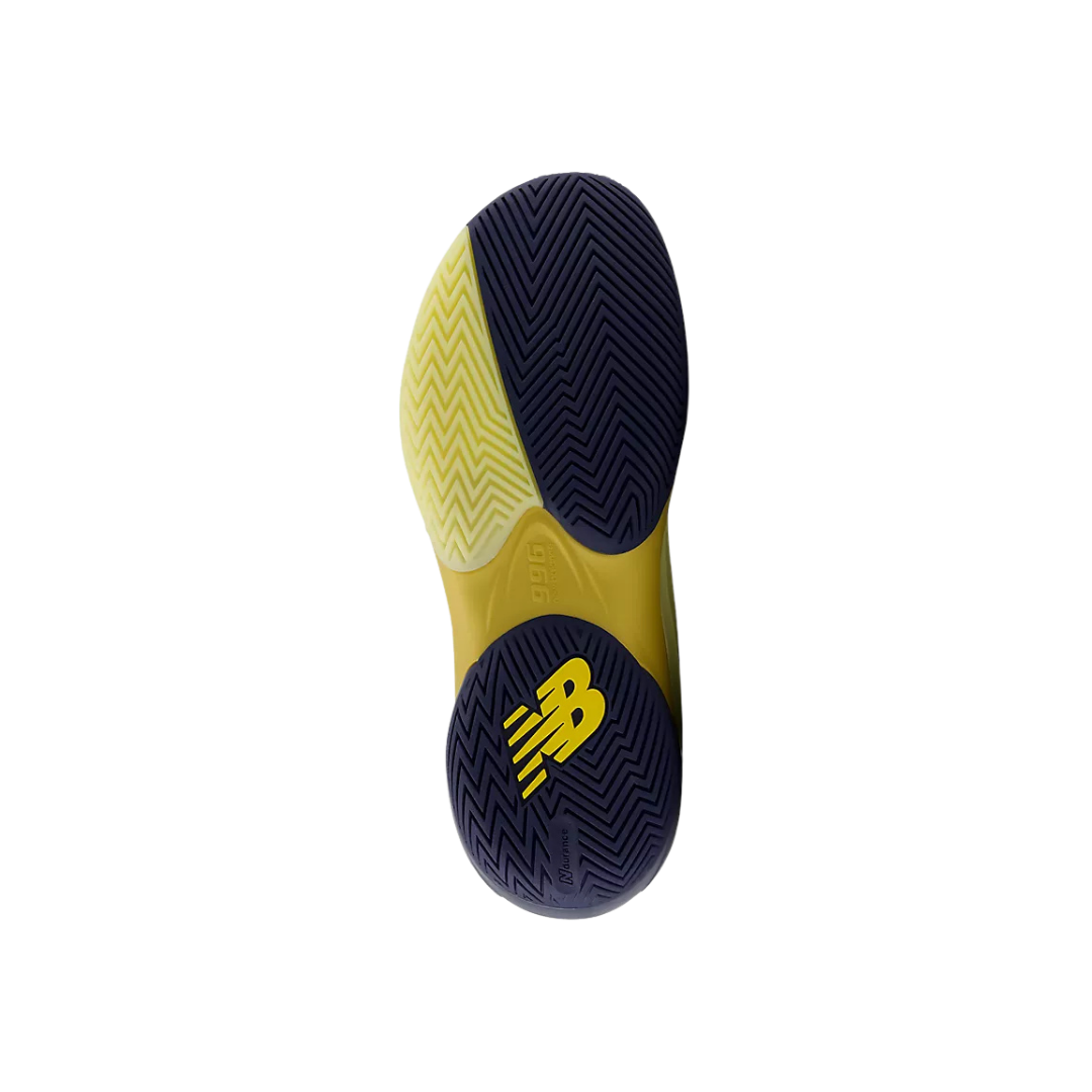 New Balance Men's FuelCell 996v7 Tennis Shoes (Light Yellow/ Navy)