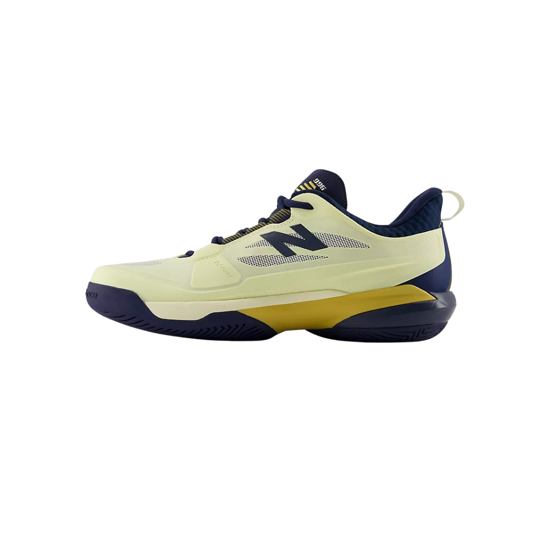 Image of New Balance Men's FuelCell 996v7 Tennis Shoes (Light Yellow/ Navy)
