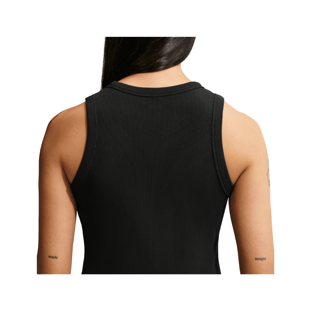 Image of Nike Women's Tight Ribbed Tank Top (Black)