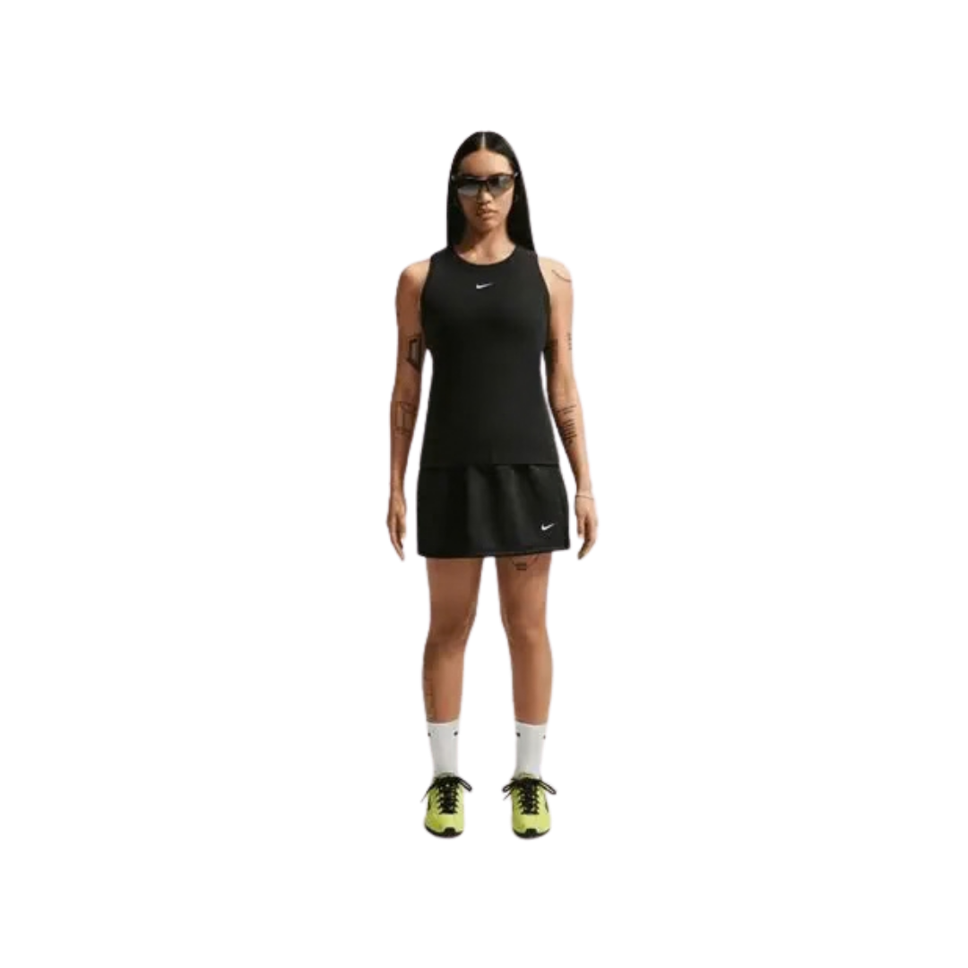 Image of Nike Women's Tight Ribbed Tank Top (Black)