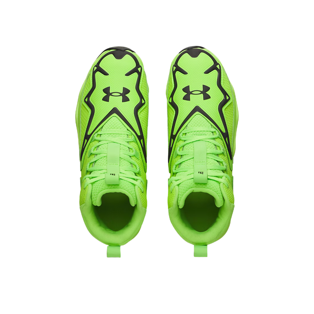 Image of Under Armour  Harper 11 RM Jr. Rubber Cleats (Neon Green/ Black)