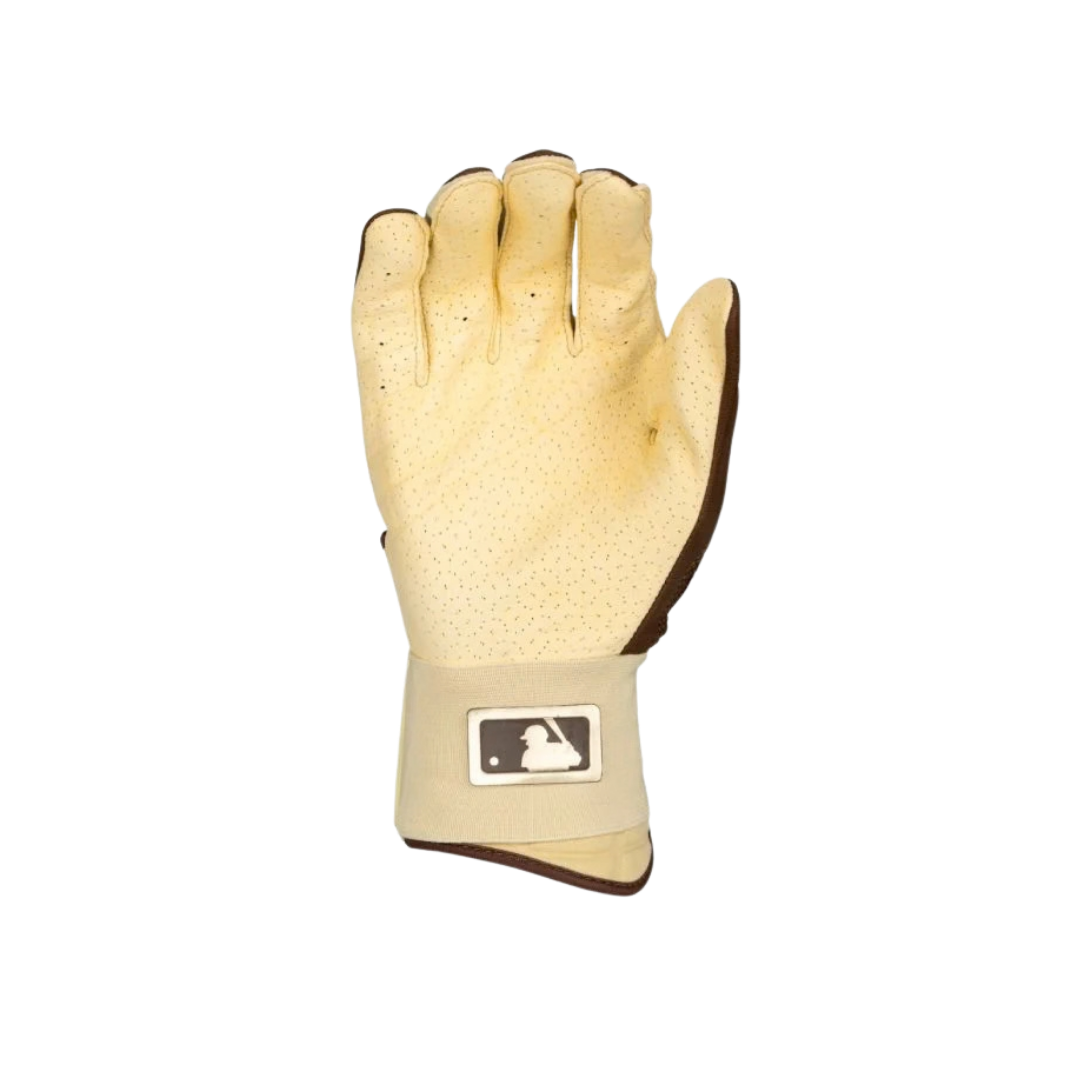 Franklin Adults Powerstrap Infinite Fusion Batting Gloves (Beige/ Brown)