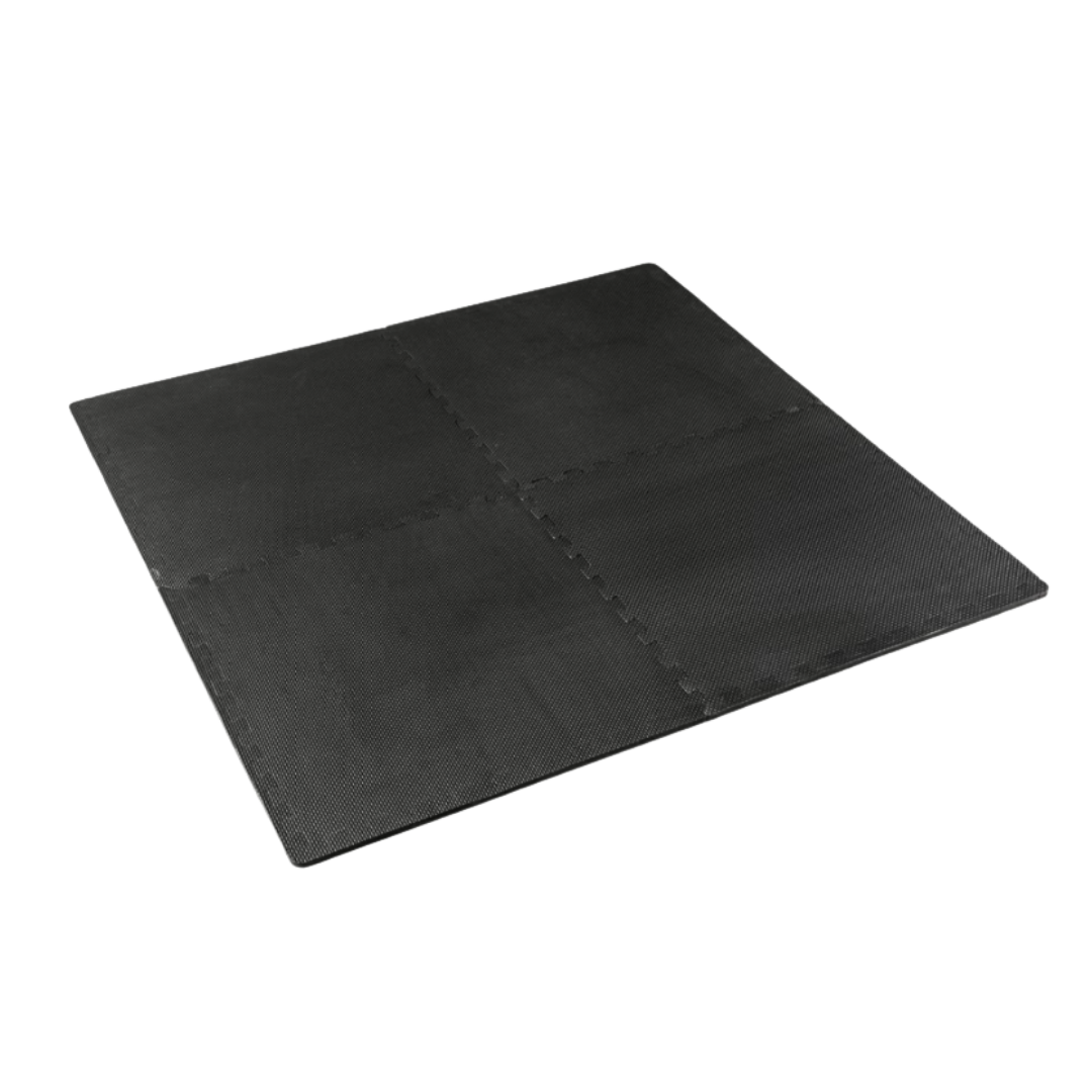 York Barbell Floorguard Pack/4 2'X 2' X 12MM (Black)
