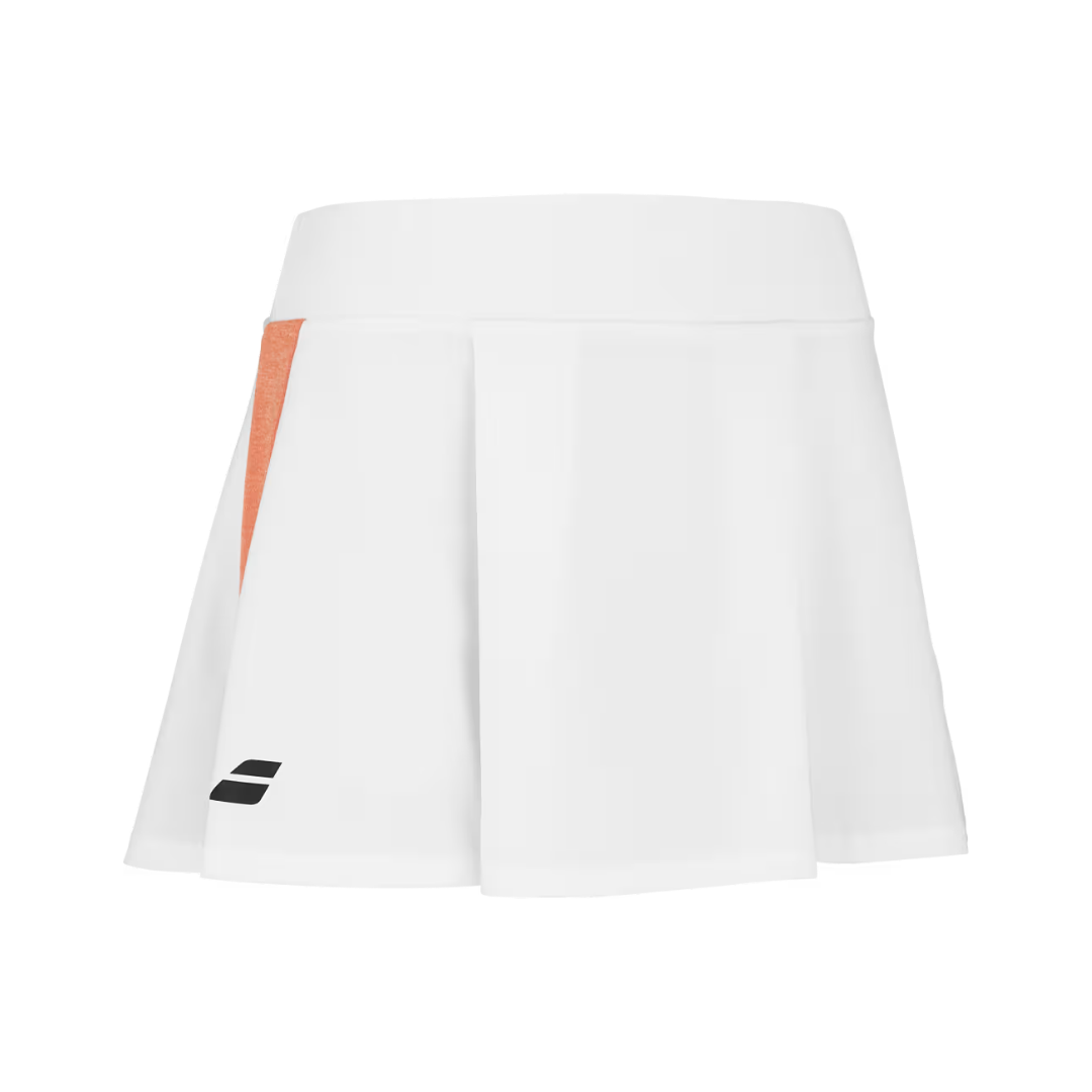 Babolat Women Play Skirt (White/ Orange)