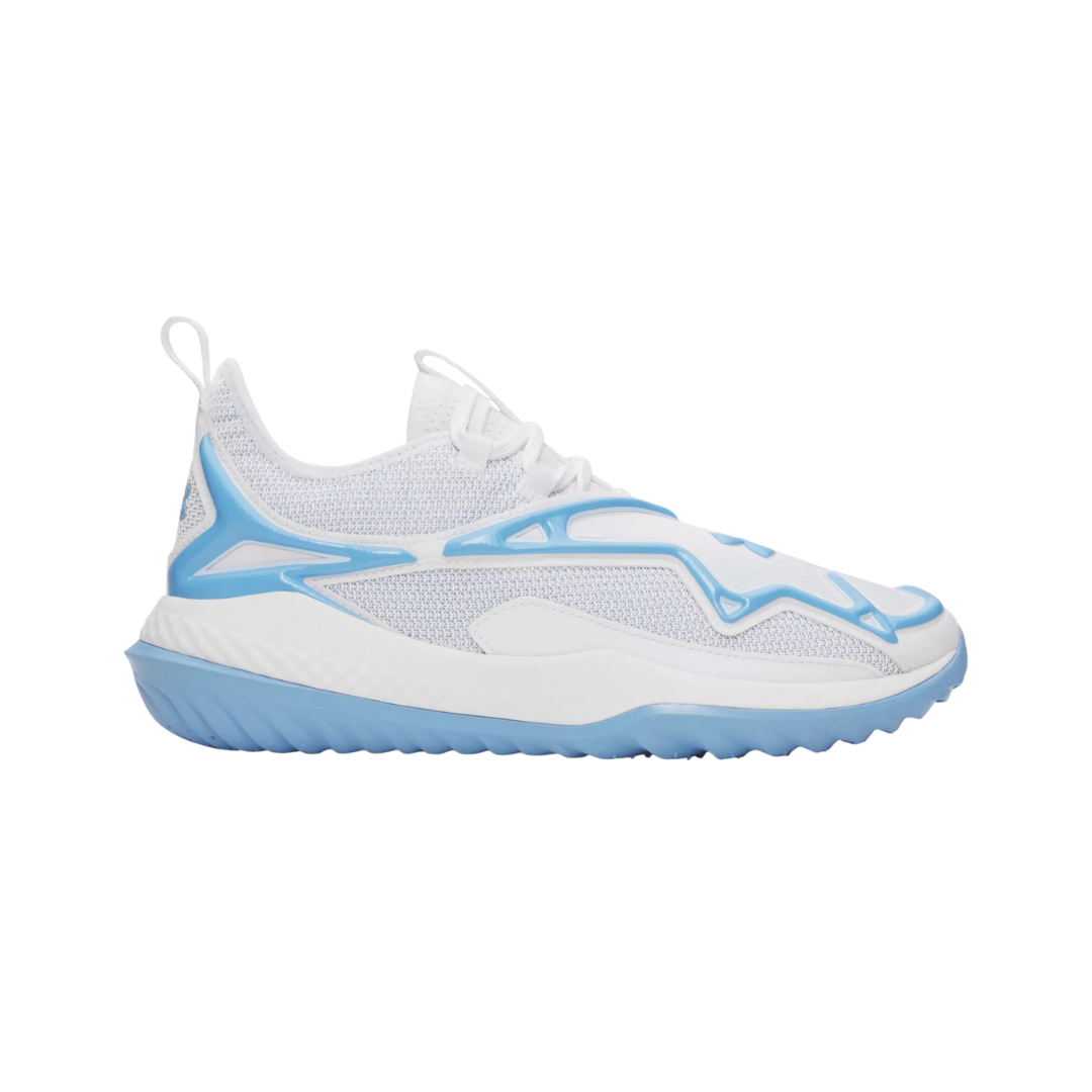 Image of Under Armour Adults Harper 11 Pro Turf (White/ Light Blue)
