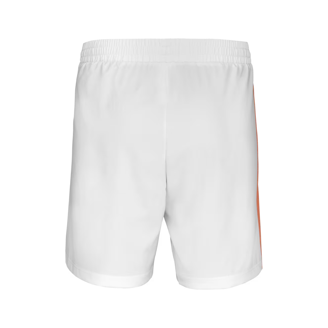 Babolat Men's Play Shorts (White/ Orange)