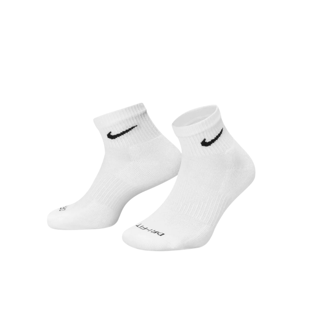 Image of Nike Everyday Quarter Small (4-6) (White) 3PK