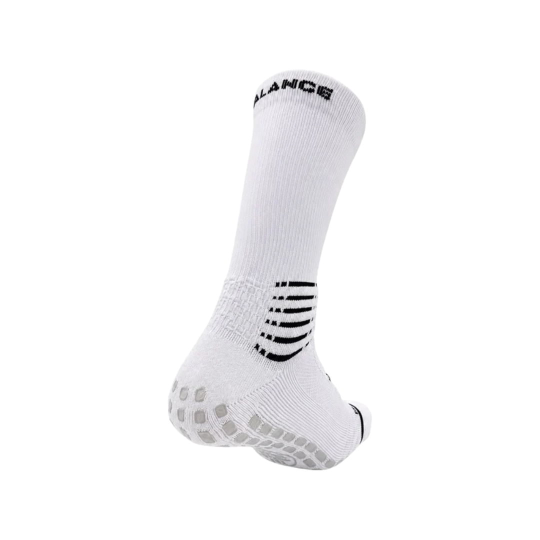 Image of Balance Soccer Grip Sock (White) (OSFM)