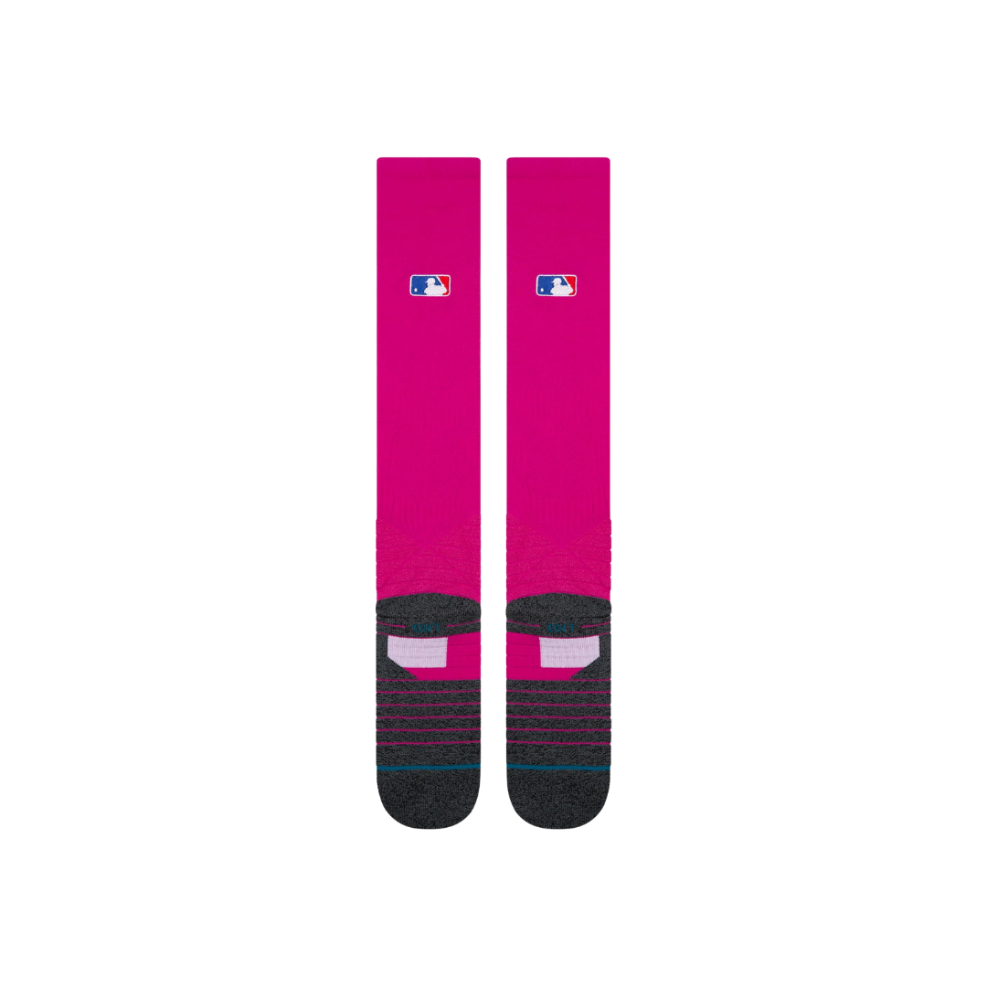 Stance MLB Diamond Pro OTC Socks Large (Pink)