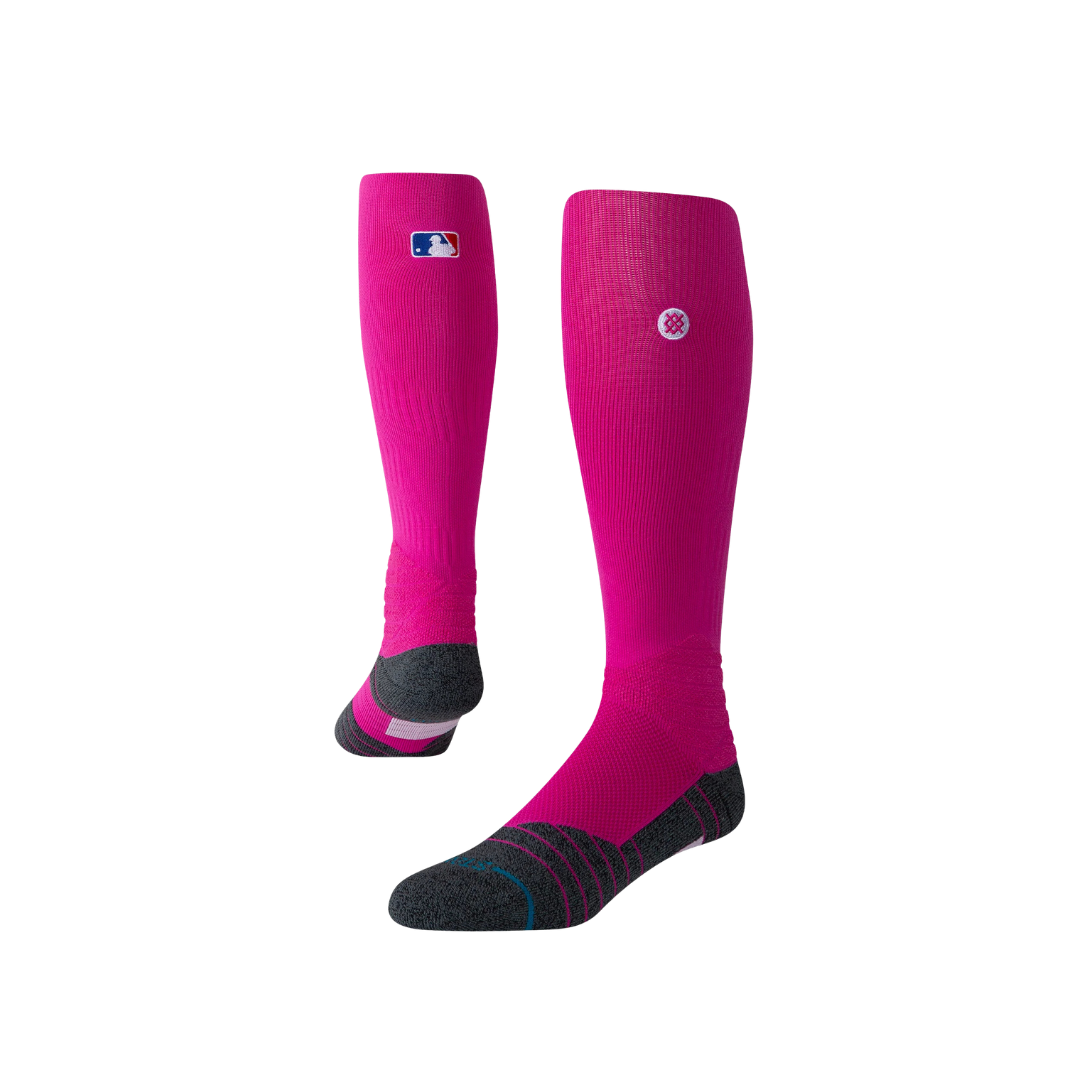 Image of Stance MLB Diamond Pro OTC Socks Large (Pink)