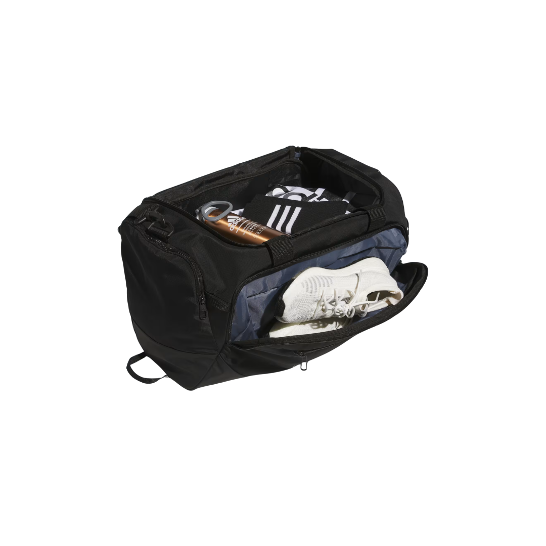 Adidas Defender 5 Small Duffel Bag (Black/White)