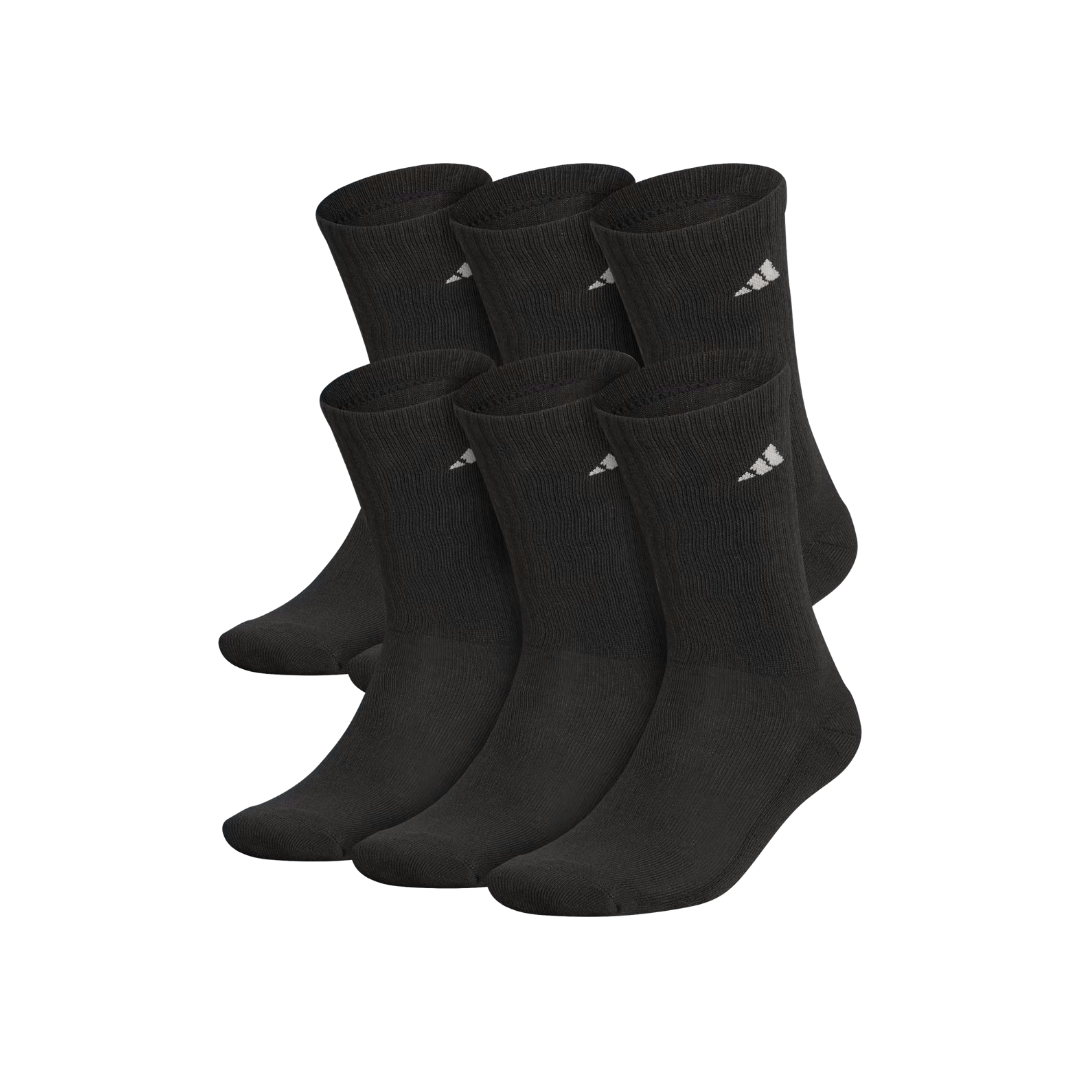 Image of Adidas Men's Classic Socks Cushioned (Black) 6PK