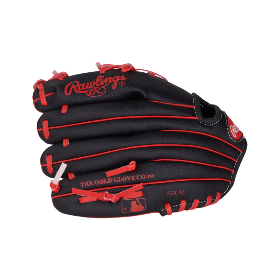 Rawlings Player's Series Left Hand Thrower Glove 10'' (Black/Red)