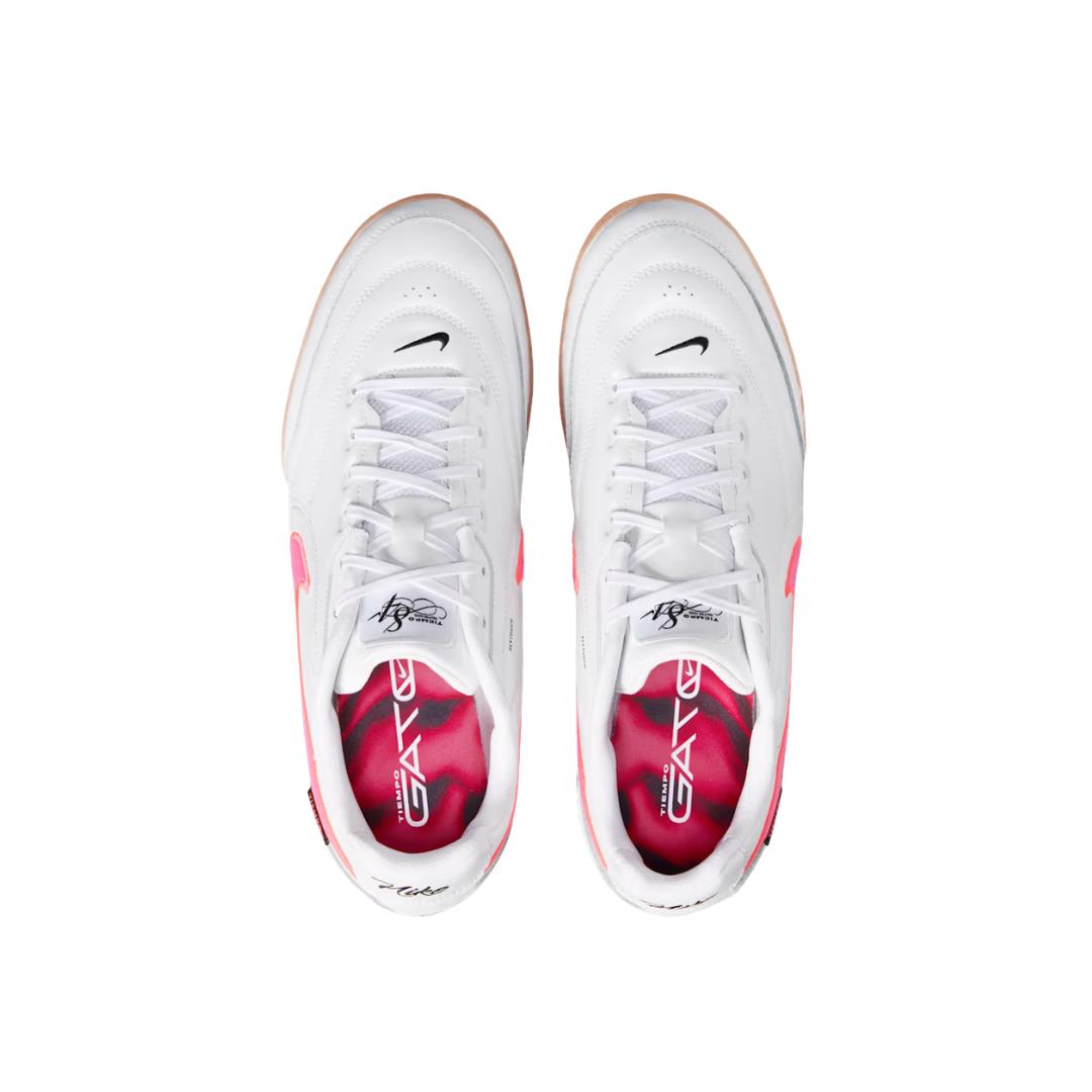 Nike Adults Tiempo Streetgato PRM Indoor (White/Pink)