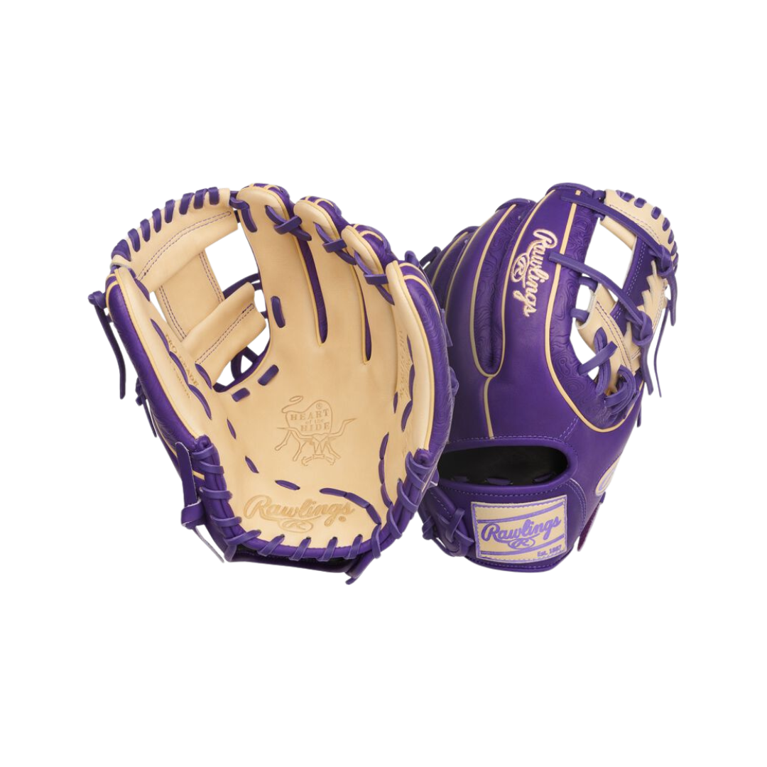 Image of Rawlings HOH Series IF Glove 11.75'' (Purple/Camel)