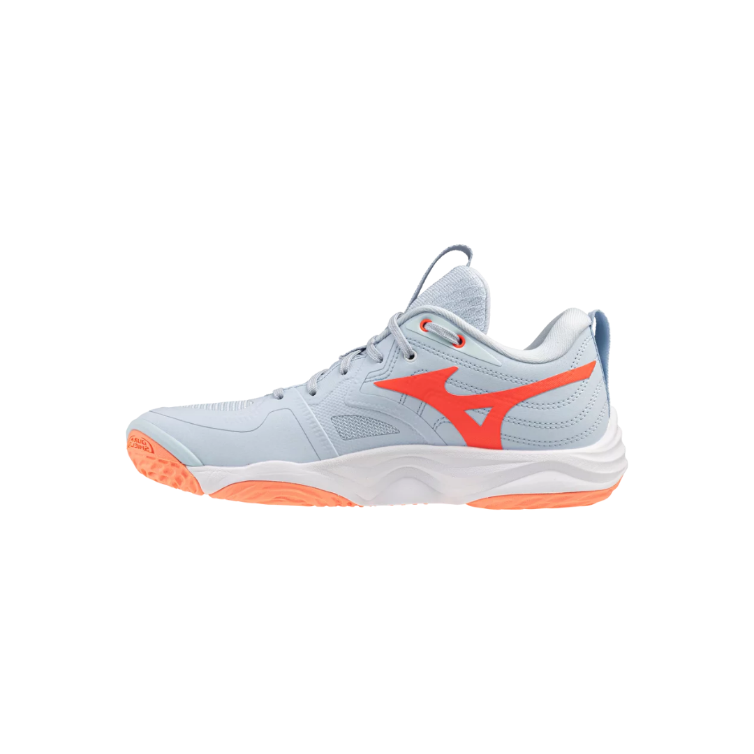 Mizuno Women's Wave Momentum Elite (Light Blue/ Orange)