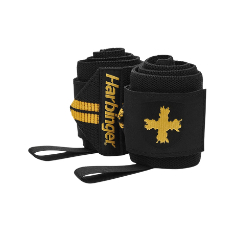 Harbinger Red Line Weight Lifiting Wrist Wrap (Black/Gold) - Deportes Salvador Colom