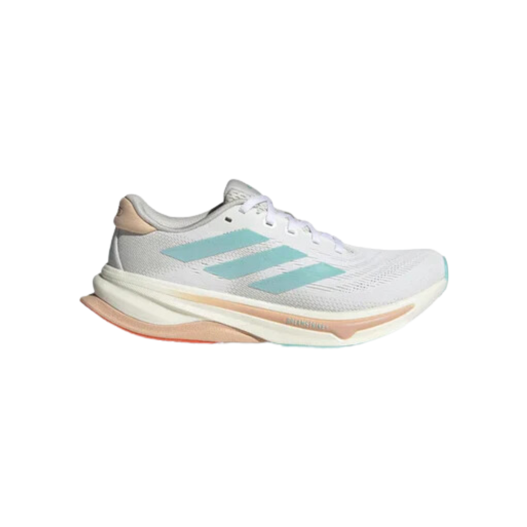Image of Adidas Supernova Solution 2 Women (Cloud White/Flash Aqua/Powder Coral) - Deportes Salvador Colom