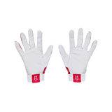 Under Armour Adult Clean Up Batting Gloves Large (Scarlet/White) - Deportes Salvador Colom