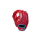 Wilson A500 Utility Youth LH Glove 11.5" (Scarlet/Columbia Blue)