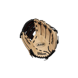 Wilson A500 Outfield Youth Glove 12.5" (Blonde/Black/Red)