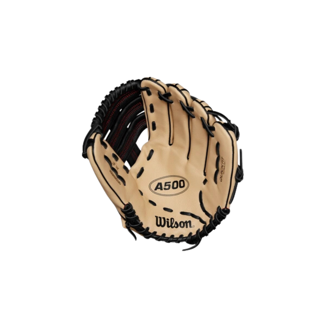 Wilson A500 Outfield Youth Glove 12.5" (Blonde/Black/Red)