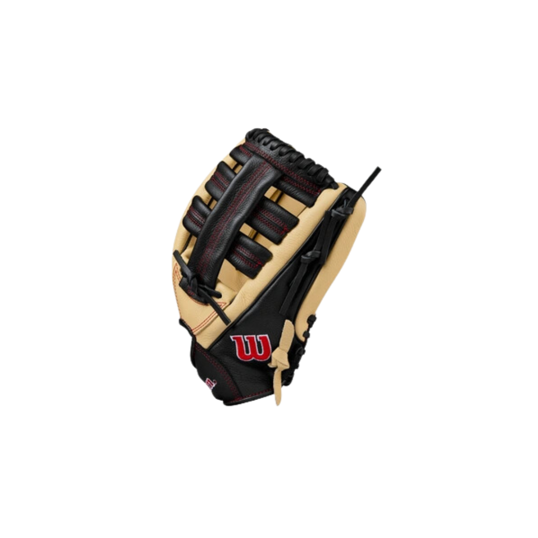 Wilson A500 Outfield Youth Glove 12.5" (Blonde/Black/Red) - Deportes Salvador Colom