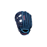 Wilson A500 Utility Youth LH Glove 12" (Navy/Columbia Blue)